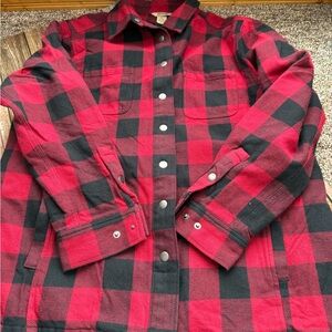 Duluth Trading Lined Swingin Free Flanel Jacket